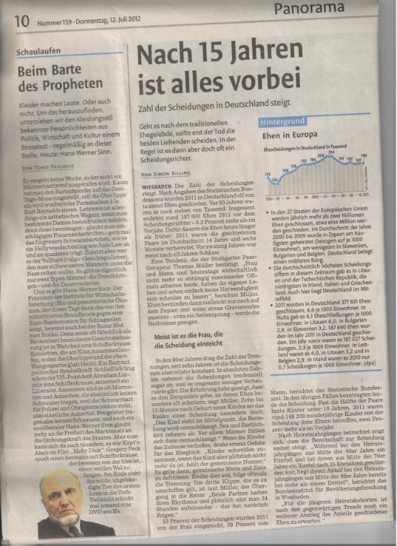 Artikel aus der Stuttgarter Zeitung vom 12.07.2012 Artikel aus der Stuttgarter Zeitung vom 12.07.2012